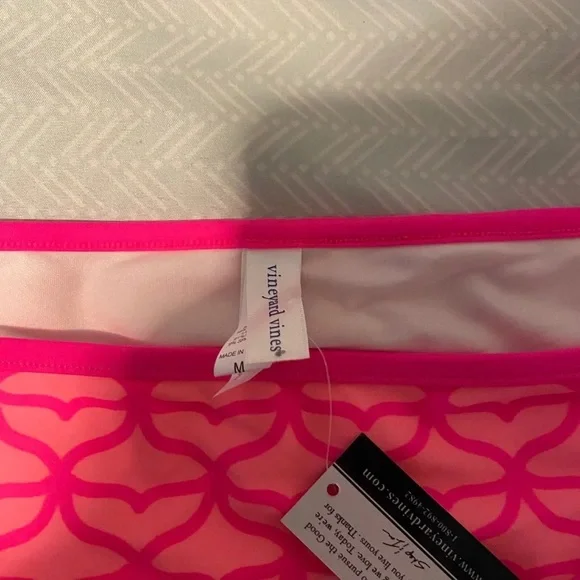 Vinyard Vines Pink Whale Tie Bikini Bottom - Picture 2 of 2